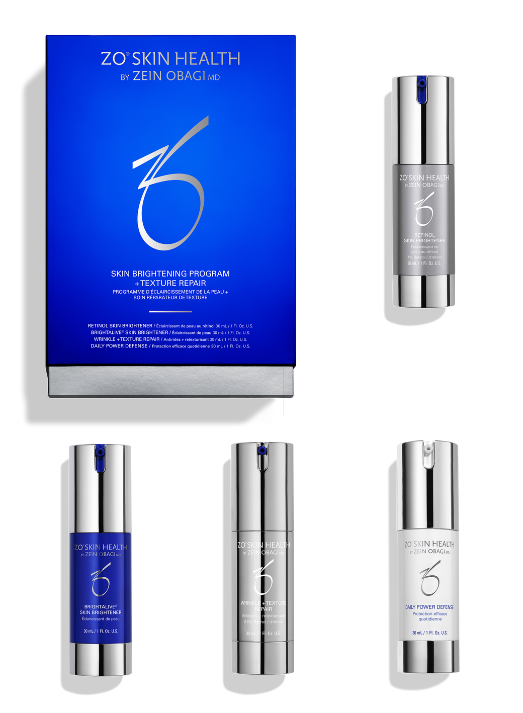 ZO Skin Health Skin Brightening Program and Texture Repair Kit